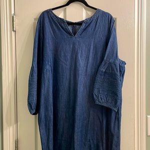 Denim dress. Talbots size 20w.